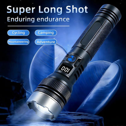 🔥2-in-1 Strong Flashlight --Digital Display Of Power🔦