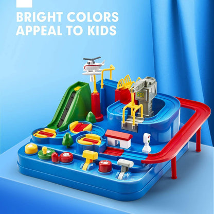 🏎️Race Track Adventure Toy -🚦Interactive Puzzle Track Playset with 3 Cars🚗