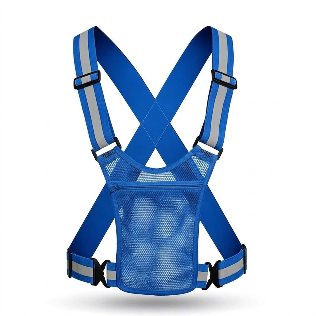 🦺✨ High-Visibility Reflective Vest – Practical Pocket, Comfortable Fit, and Total Safety for Day and Night Running 🌙🏃‍♂️