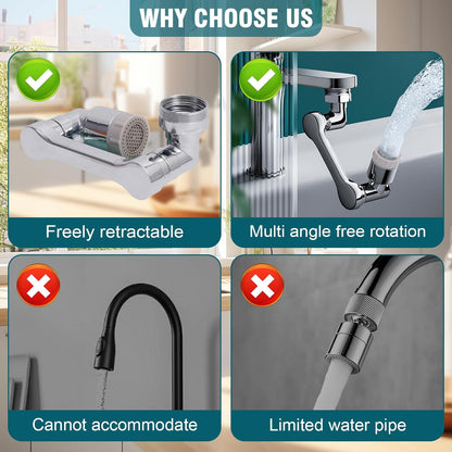 🔥Limited Time 50% Off✨Faucet extender with 1440° Rotation