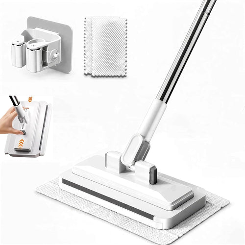 🔥Hands Free Flat Mop,  2-in-1 Mop & Glass Scrubber