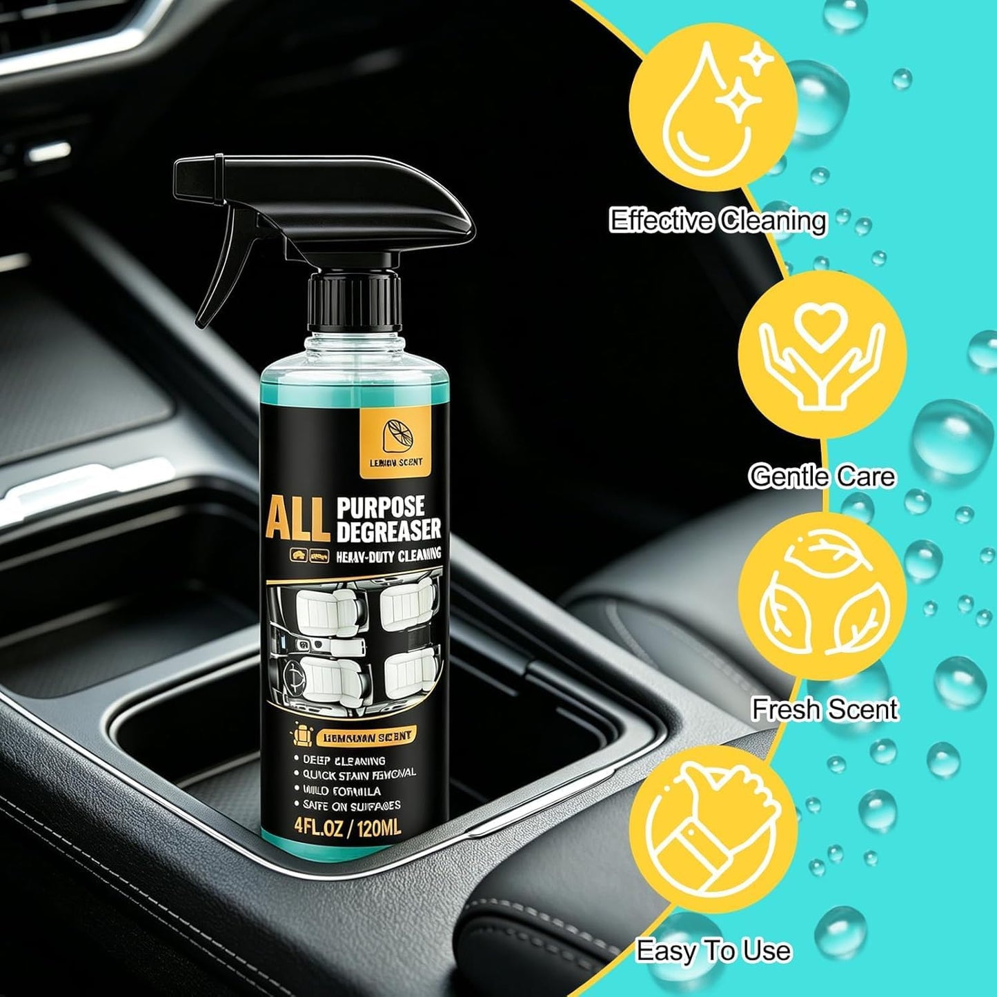Multi-Purpose Cleaning Spray,4.2 fl oz/120 ml