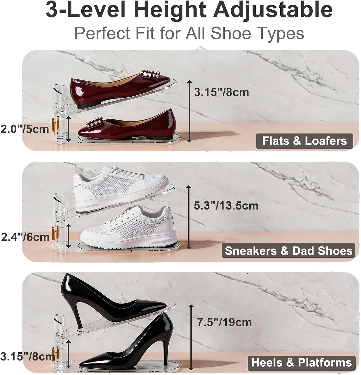 🔥Limited Time 50% Off✨2 Pack Shoe Organizer for Closet