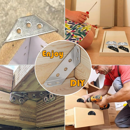 🔥50% OFF🛠️Universal Furniture Corner Connector Stainless Steel Corner Bracket🪑✨