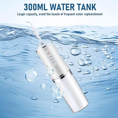 🔥Electric Water Flosser Cordless for Teeth 3 Modes 4 Jet Tips Cleaning
