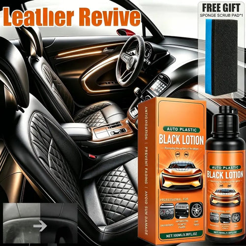 🔥HOT SALE 49% OFF🚗Automotive Plastic & Trim Restorer – Interior & Exterior Revitalizer with Applicator Pad✨