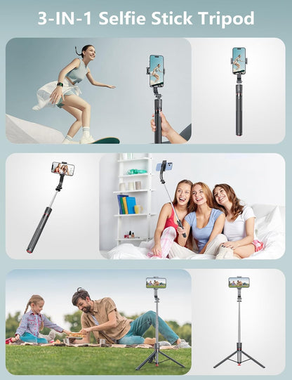 🔥Selfie Stick Tripod with Wireless Remote