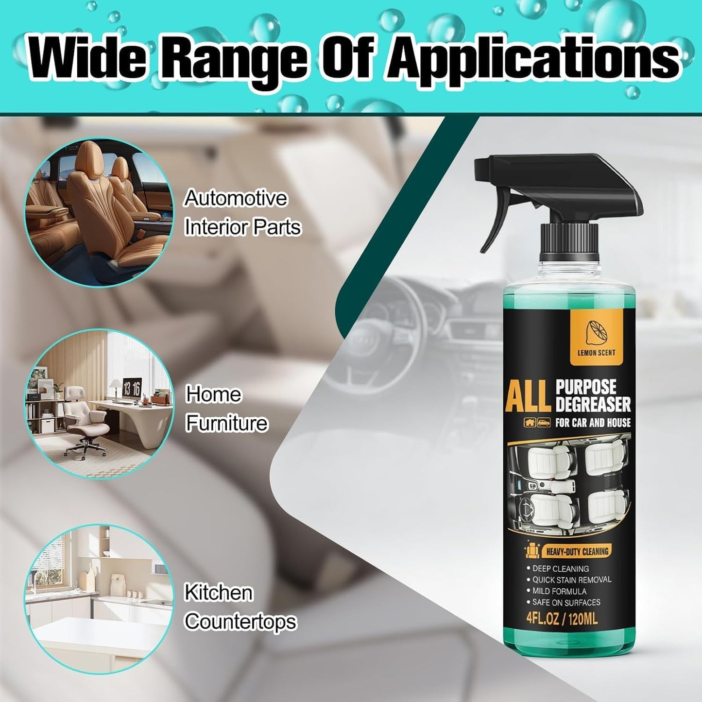 Multi-Purpose Cleaning Spray,4.2 fl oz/120 ml