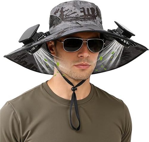 🔥Limited Time 50% Off✨Hat with Fans Solar Power