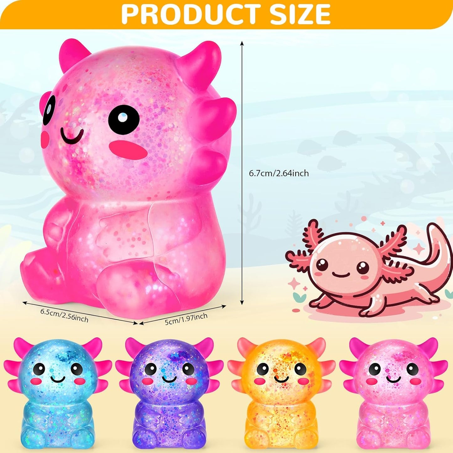 ✨Axolotl Stress Toy-4Pack