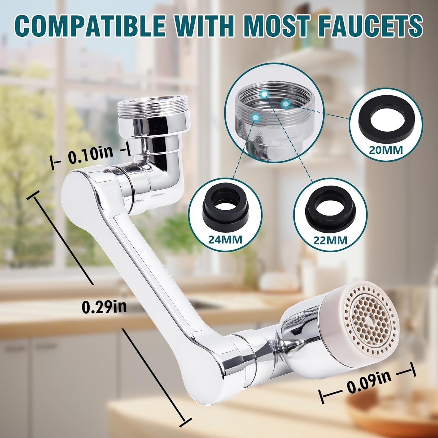 🔥Limited Time 50% Off✨Faucet extender with 1440° Rotation