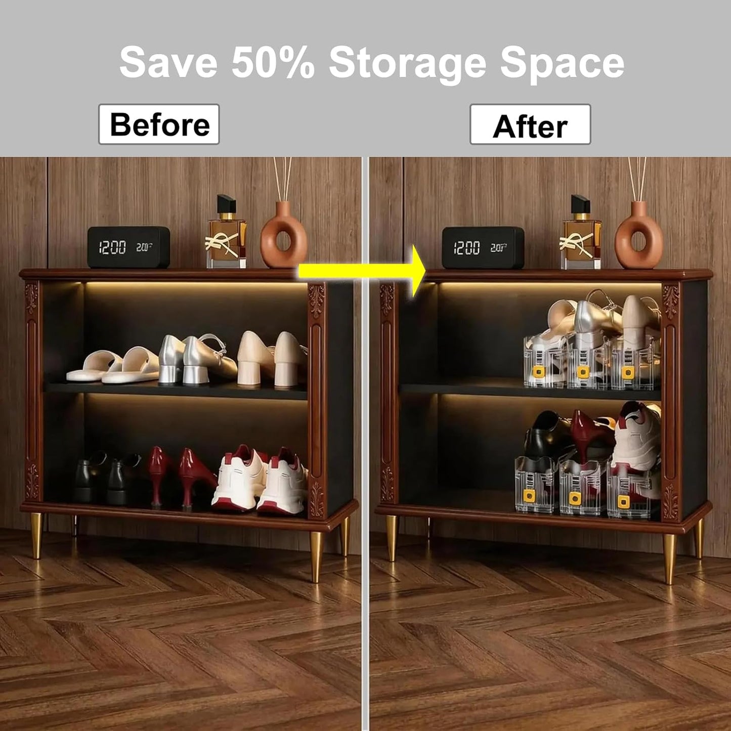 🔥Limited Time 50% Off✨2 Pack Shoe Organizer for Closet