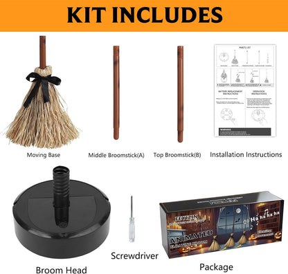💥Halloween Sale 50% OFF🧙‍♀️🪄Floating Witch's Broom – Haunted Dancing Broom