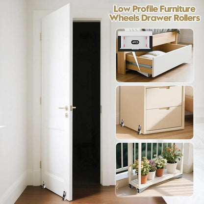 Wheel Sliding Door Bottom Guide(2 Pcs)