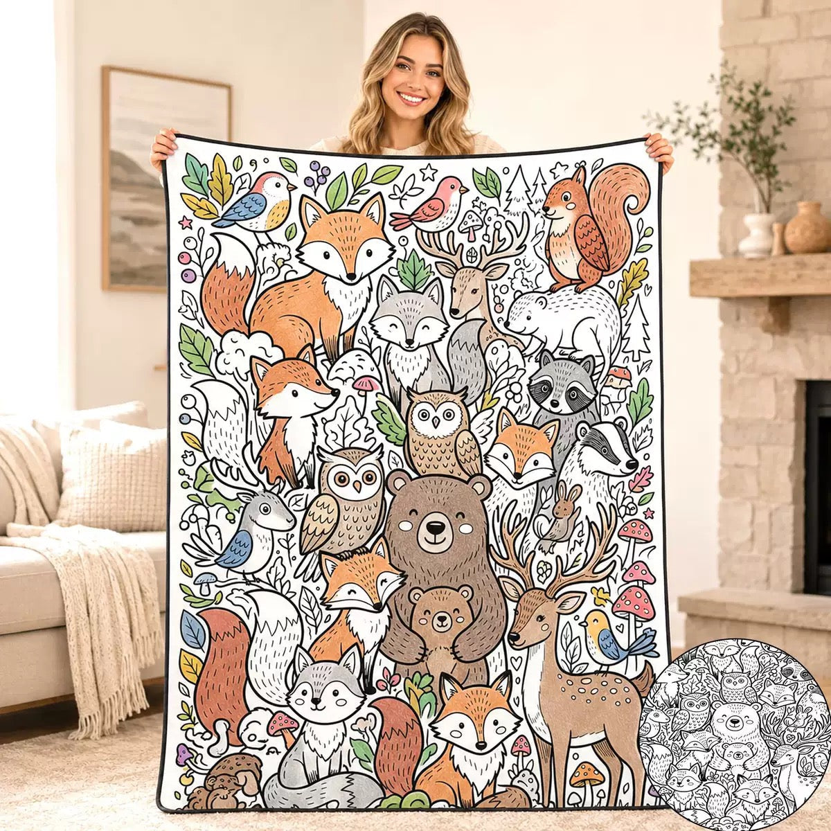 Coloring Blanket🖍️ Color It. Wash It. Repeat It! 🔄✨