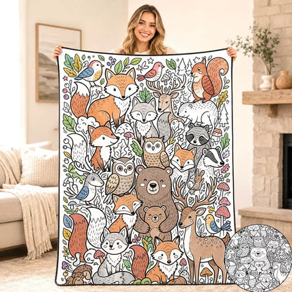 Coloring Blanket🖍️ Color It. Wash It. Repeat It! 🔄✨