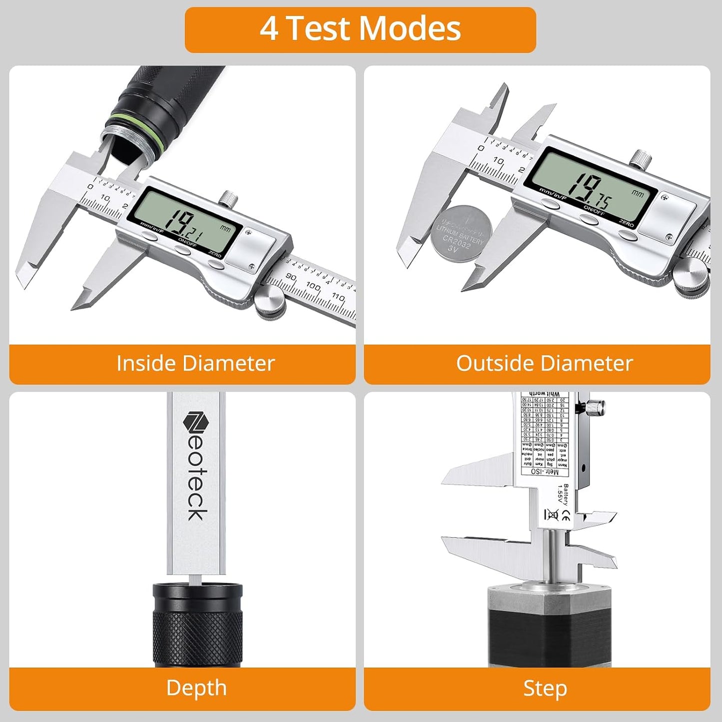 6 inch/150mm High‐Precision Stainless‐Steel Digital Vernier Caliper