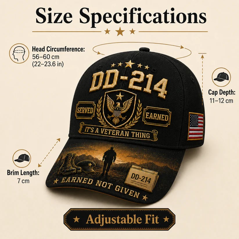 🔥LAST DAY 50% OFF - 🇺🇸 DD-214 Served Earned Commemorative Cap🧢✨(Breathable & Lightweight Comfort & Unisex Fit)
