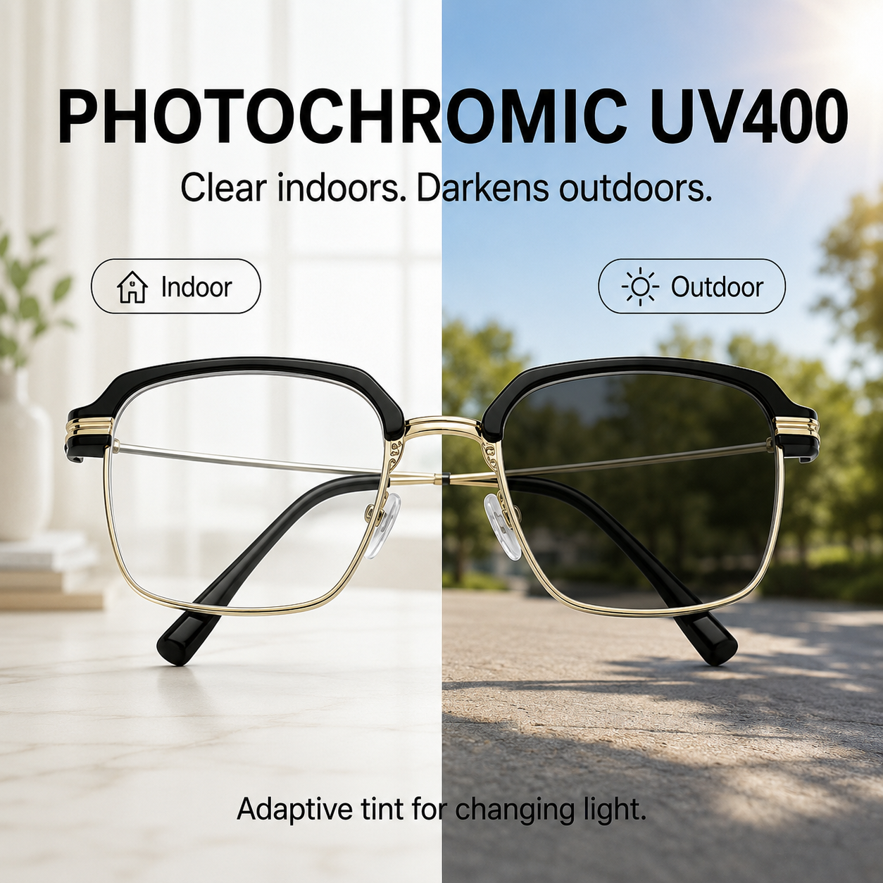 Smart Zoom Reading Glasses – Auto Adjust Focus & Blue Light Protection