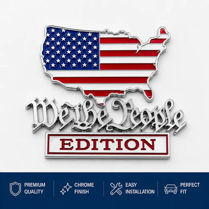 USA Faith, Family & Freedom Metal Emblem