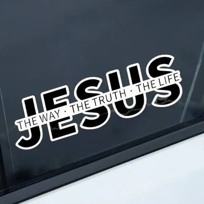 🔥Last Day 49% OFF - ✝️Bumper Stickers Jesus The Way The Truth The Life Christian Vinyl Decal