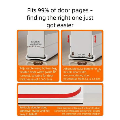 Soundproof Triple Seal Door Draft Stopper