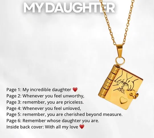 🔥HOT SALE🔥For Granddaughter and daughter - The Most Beautiful Chapter Book Necklace