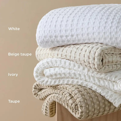 🔥SELLING FAST! 🎋Bamboo Waffle Cooling Blanket