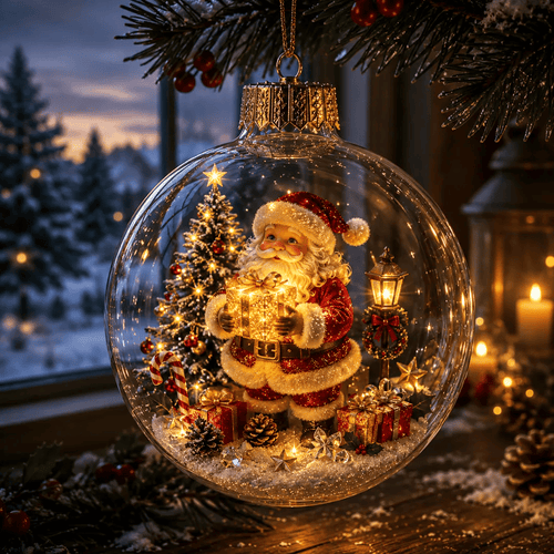 🔥Limited time 69% OFF -✨🎄 Glowing Christmas Story Ornament – Light-Up Mini Holiday Scene