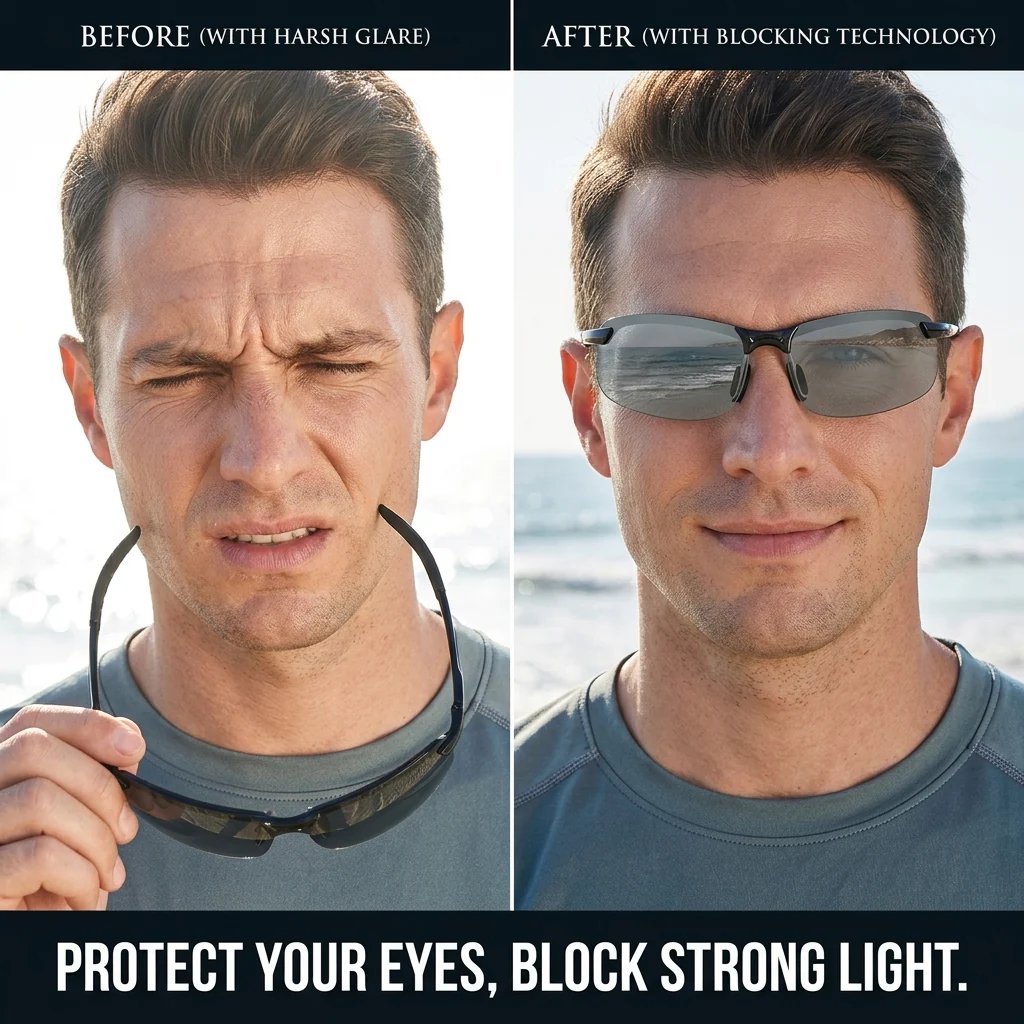 🚙🕶️Smart Vision Glasses – Anti-Glare UV Protection with Infrared Night Vision & Impact-Resistant Lenses