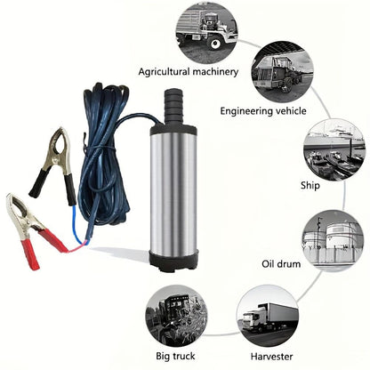 🔥Father's Day Sale 29% OFF🚜 DC 12V Portable Submersible Fuel Transfer Pump
