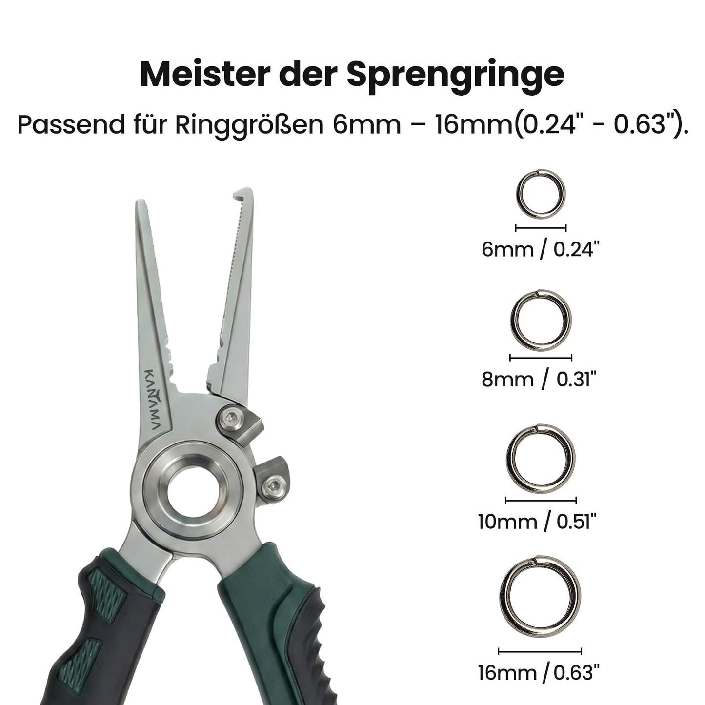 100% Saltwater Rustproof 17-4 PH Aerospace Steel Fishing Pliers – Last Lifetime Heavy-Duty Angling Multi-Tool