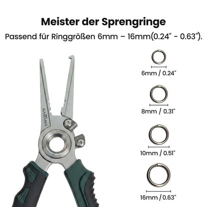 100% Saltwater Rustproof 17-4 PH Aerospace Steel Fishing Pliers – Last Lifetime Heavy-Duty Angling Multi-Tool