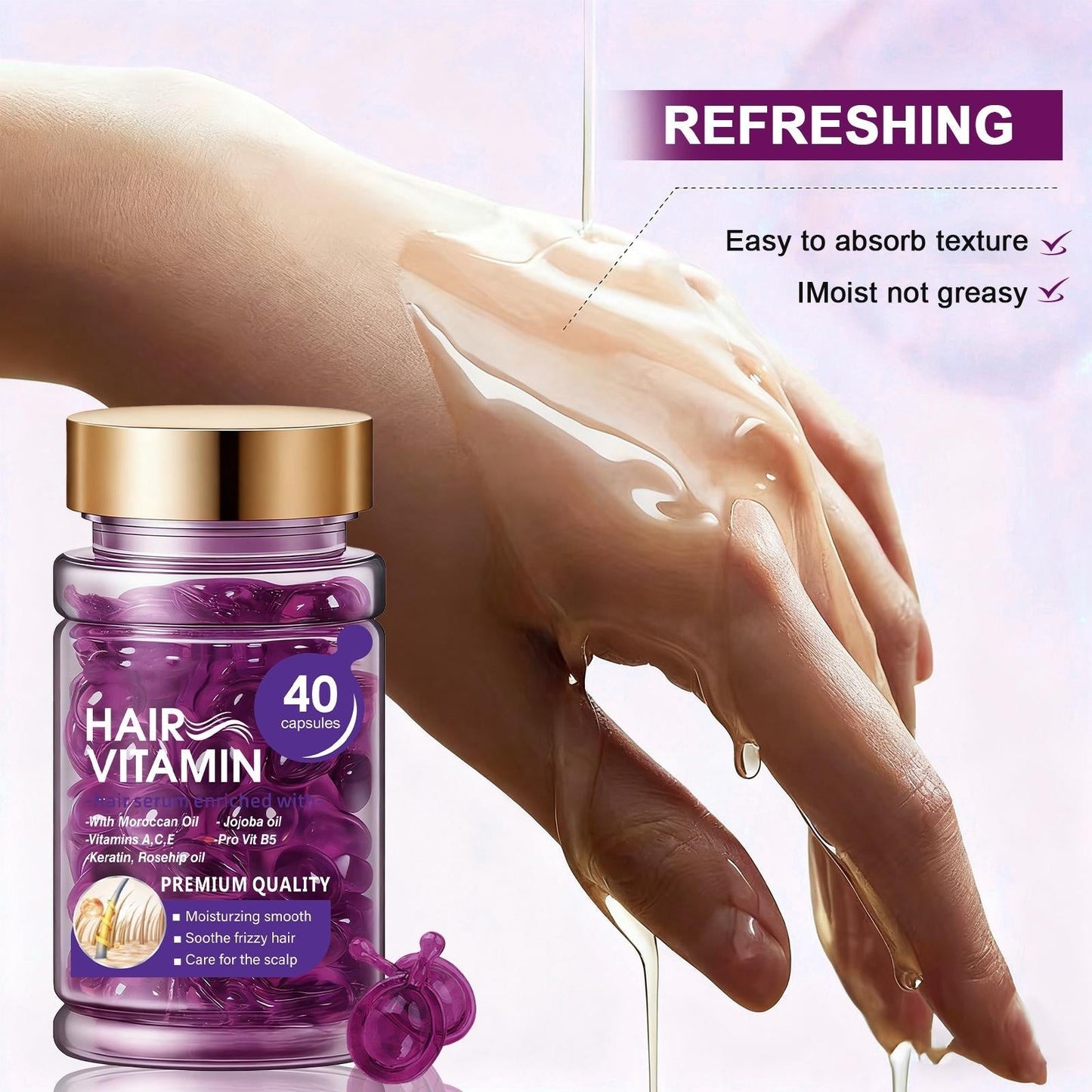 🔥Essential Oil Hair Smoothing Capsules