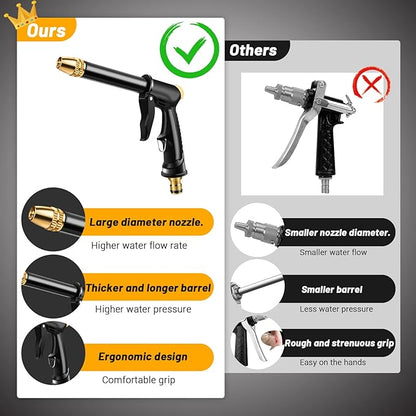 🔥[Father's Day Gift] Portable High-Pressure Spray Gun, Adjustable Hose Nozzle