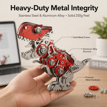🦖⚙️Steampunk T-Rex Mechanical Assembly Model,