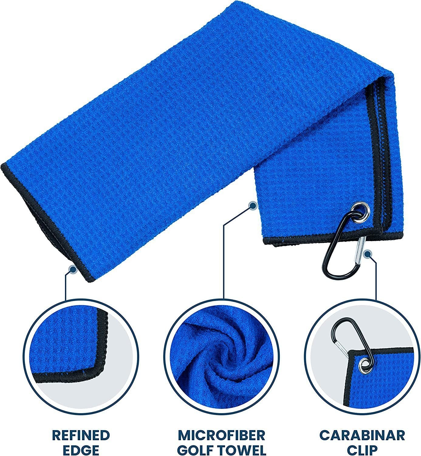 Golf Towel Set – Microfiber Waffle Pattern ⛳
