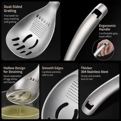 🥄304 Stainless Steel Multifunctional Kitchen Spoon