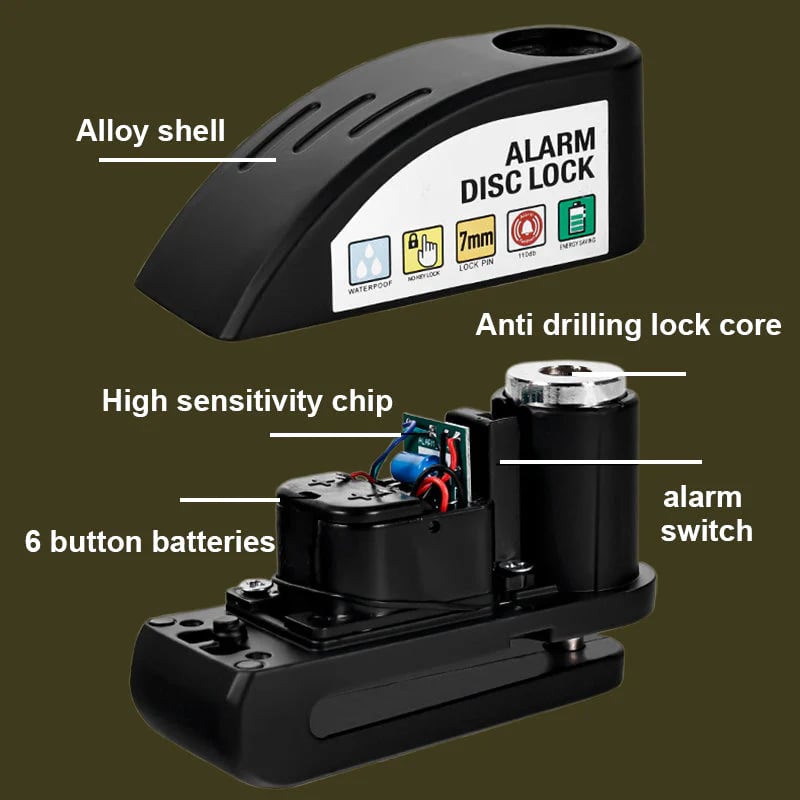 🔥Motorcycle Anti-theft Alarm Disc Lock