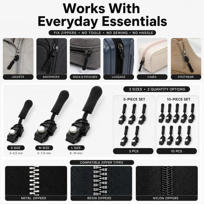 🔧 Universal Zipper Repair Tool | Instant Fix for Broken Zippers