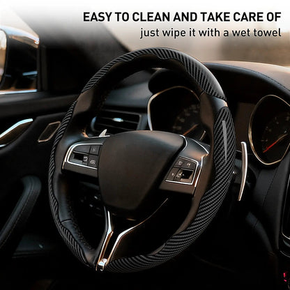 Non-Slip Car Steering Wheel Cover for 15 Inch Wheels