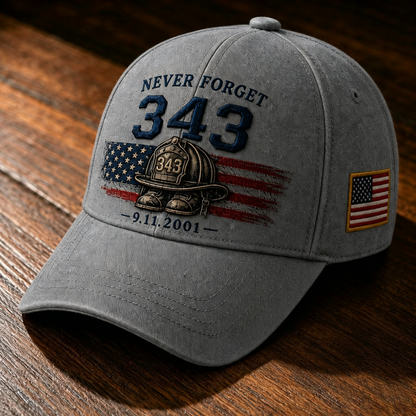 🧢Never Forget 343 Memorial Cap 🎁 Buy the Cap Get the Matching Tribute Coin FREE