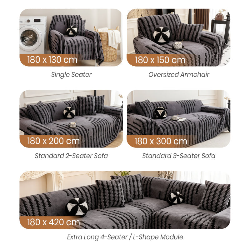 💥Soft Plush Non-Slip Couch Cover