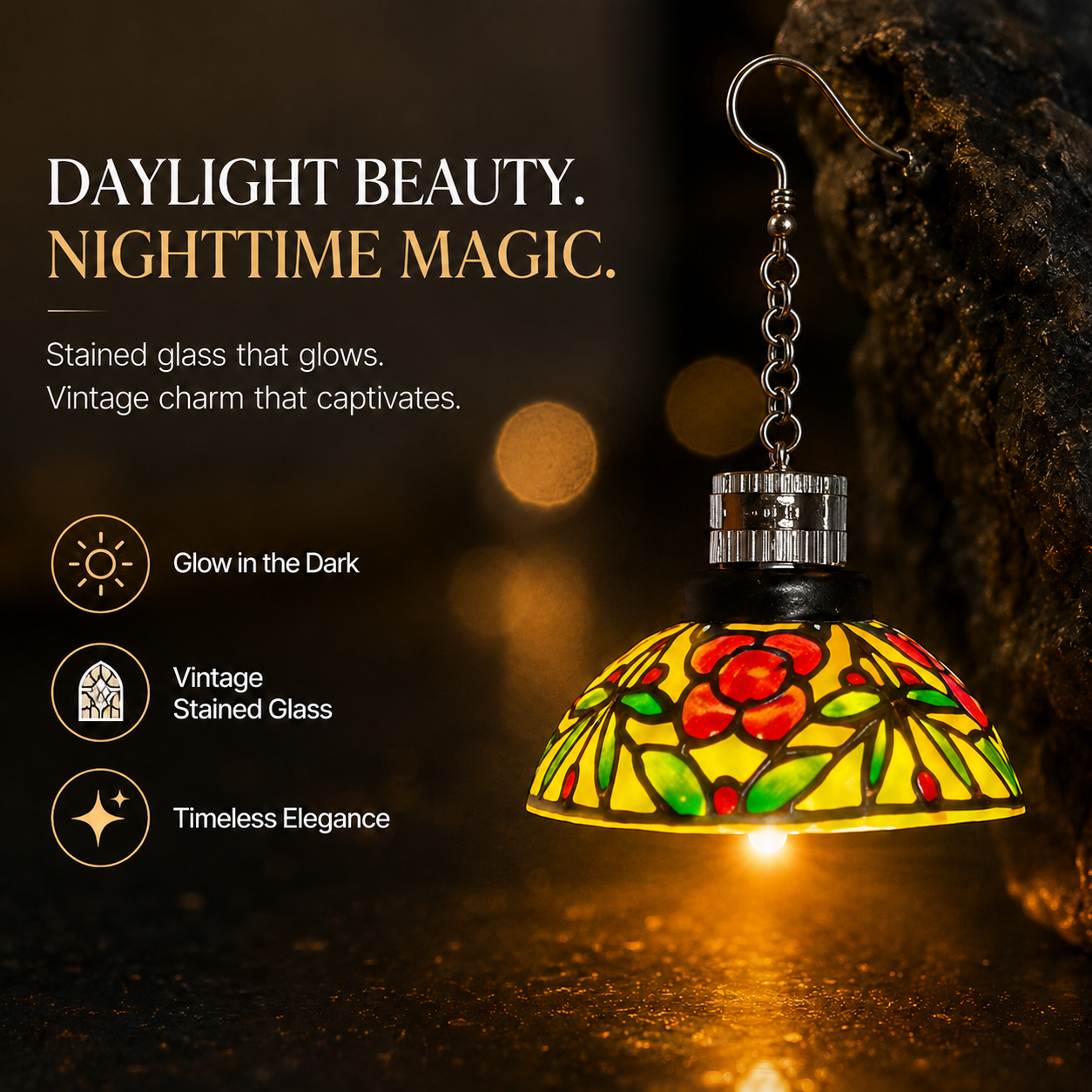 🔥Last Day 50% OFF ✨-Handmade Vintage Light-Up Chandelier Earrings