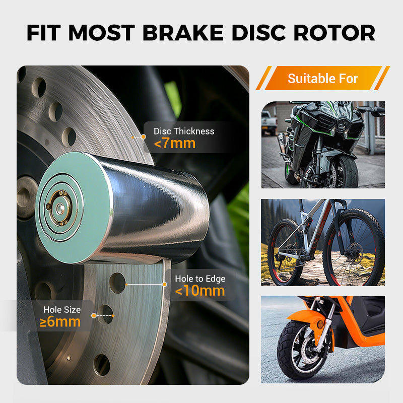 🔒 Anti-Theft Disc Brake Lock – Heavy-duty steel & quick fit ✨