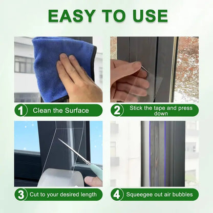 Clear Window Sealing Tape – Waterproof, Draftproof & Easy to Remove