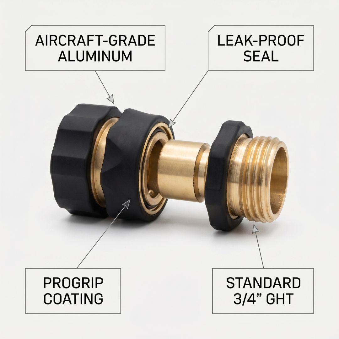 ✨Garden Hose Quick Connectors 3/4-Inch Male and Female