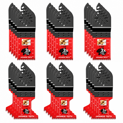 Japanese-Tooth Oscillating Multi-Tool Blades — Universal Quick-Fit
