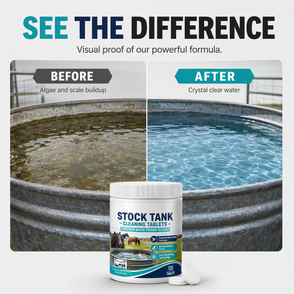 Fast-Dissolving Livestock Water Tank Cleaning Tablets