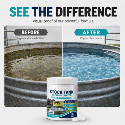 Fast-Dissolving Livestock Water Tank Cleaning Tablets
